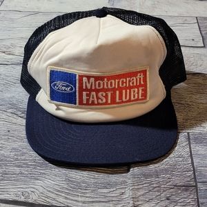 Vintage Ford Motorcraft FAST LUBE 80's trucker hat